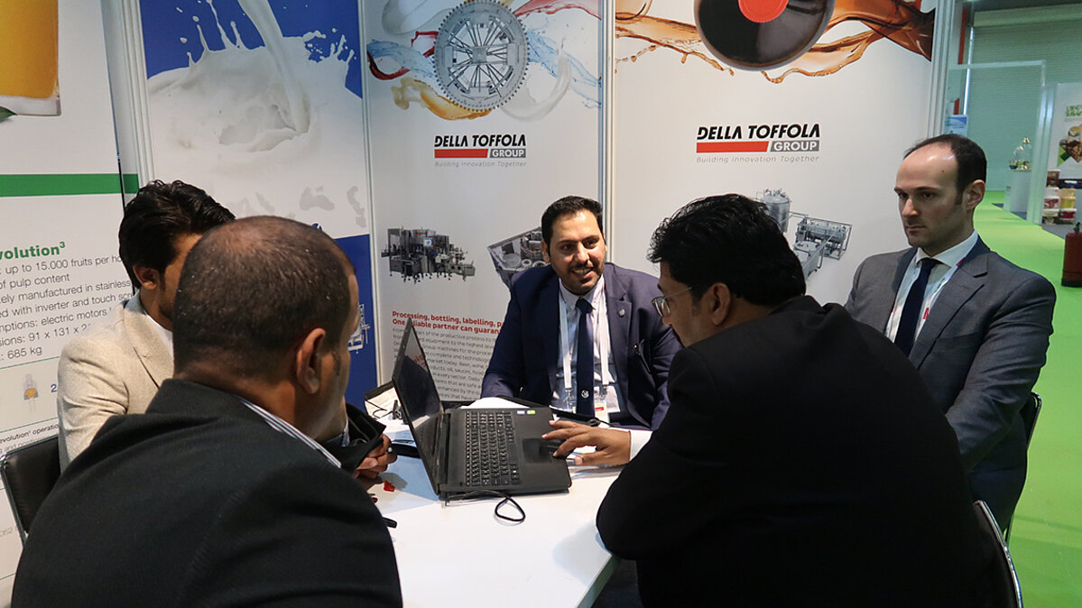 Booth at Erbil's Agro Pack International Exhibition. (Photo: Goran Sabah Ghafour)